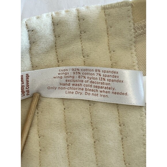 Cacique Bra NEW with Tag Lightly Lined Full Coverage Underwire Sz 50D CreamBeige - Picture 9 of 12